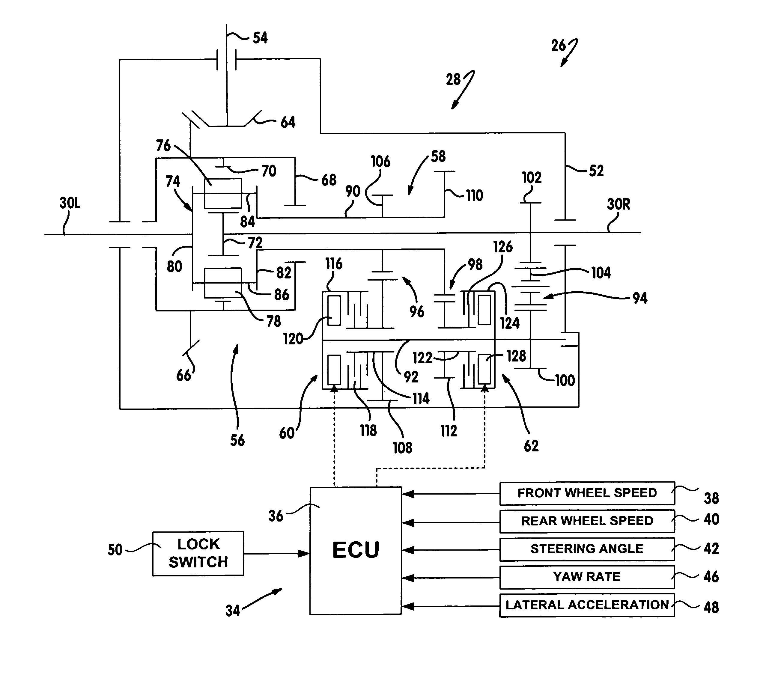 Differential assembly with torque vectoring drive mechanism