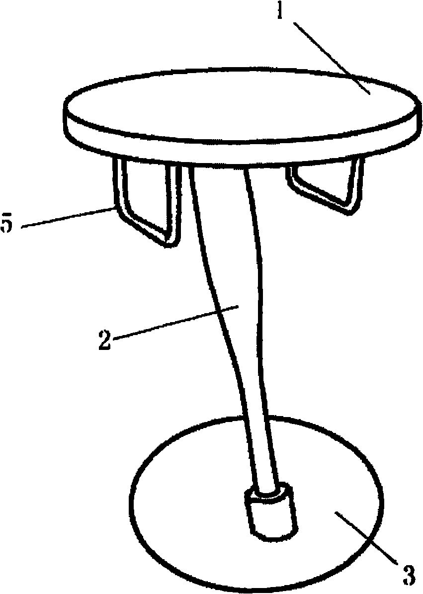 Bed table with defense function