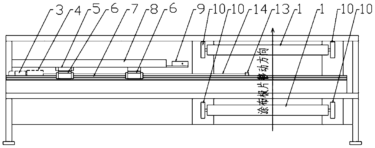 Scanning mechanism of laser thickness gauge