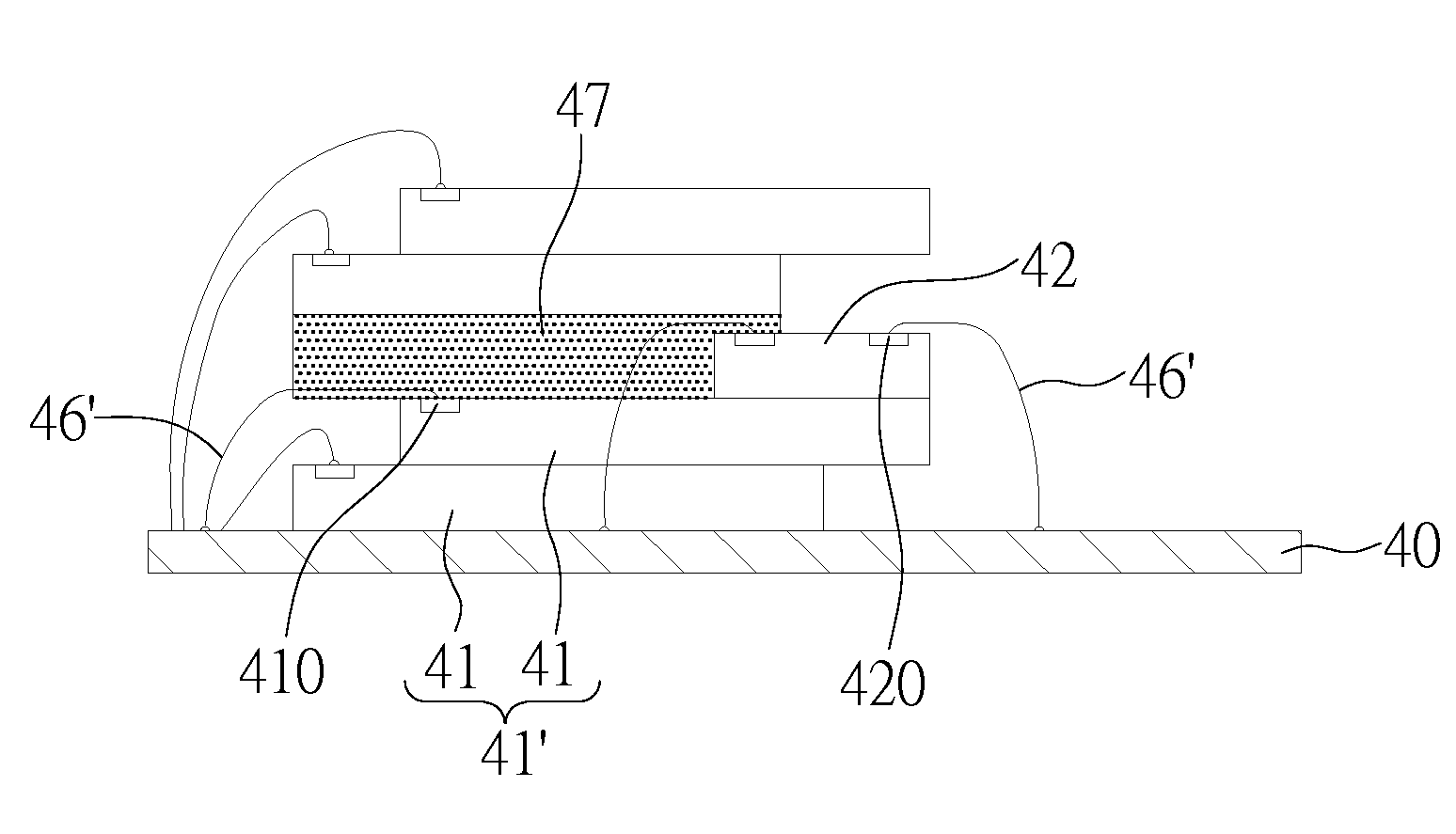 Multi-chip stack structure and method for fabricating the same