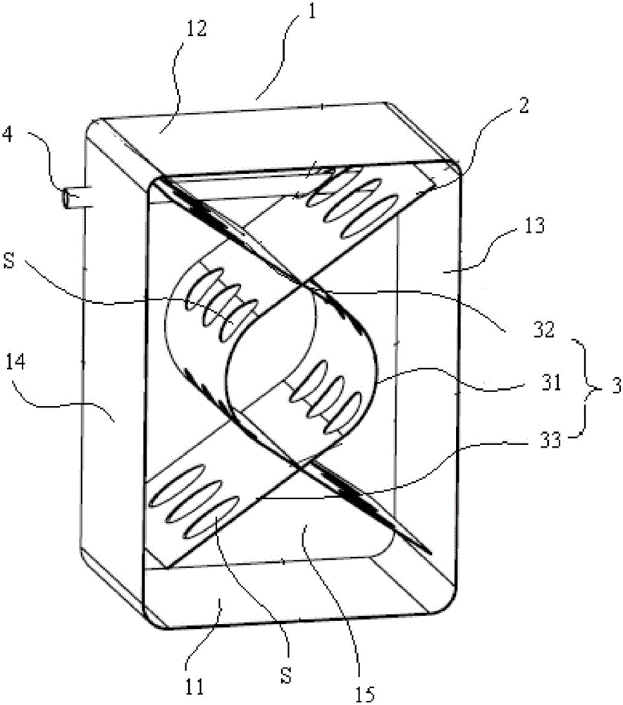 Mining dump vehicle and fuel tank and swash plate thereof