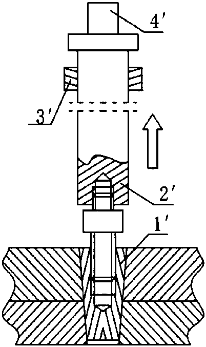 Portable mounting and dismounting type lever pin puller