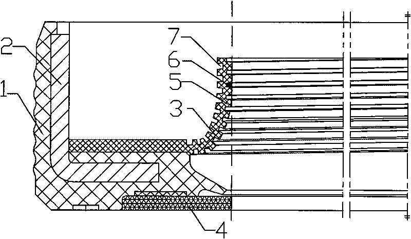 Rotary oil seal of multi-head spiral oil return line