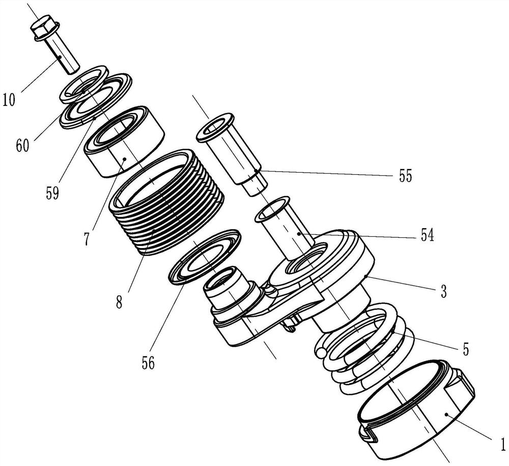 Belt tensioning wheel mechanism of automobile engine