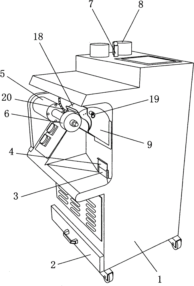 Dust collecting grinder