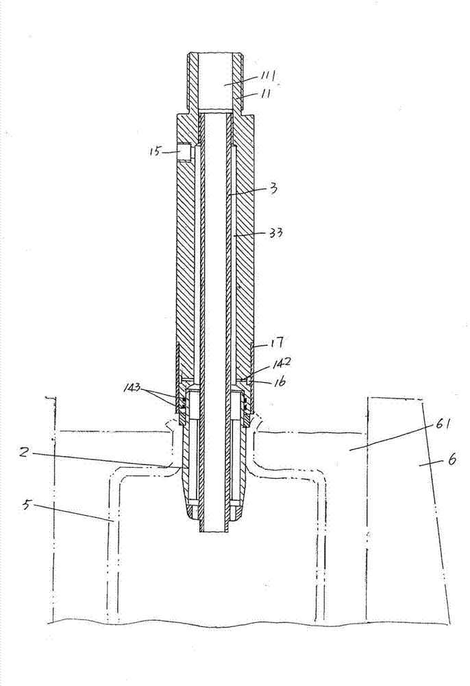 Air-cooled blow needle mechanism