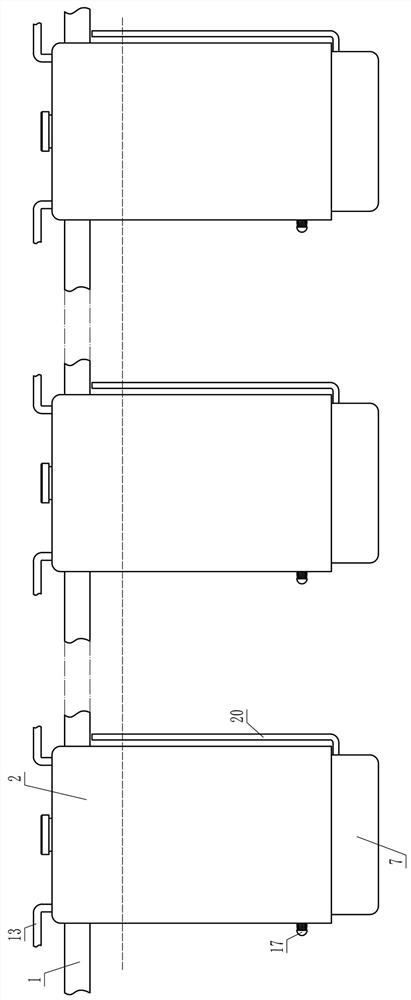 Multi-point fish fry putting device for fish culture