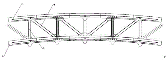 Bridge beam arch rib section manufacturing process