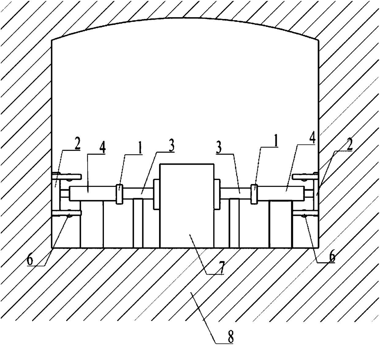 Rock-soil body in-situ mechanical parameter comprehensive test method