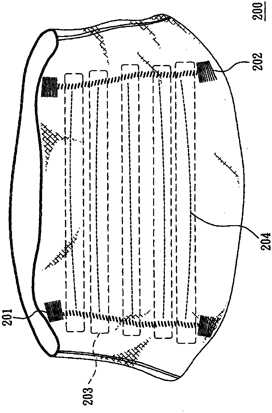 Silver-fiber textile structure