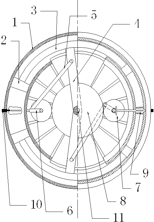 Arc cylinder pendulum type internal combustion engine