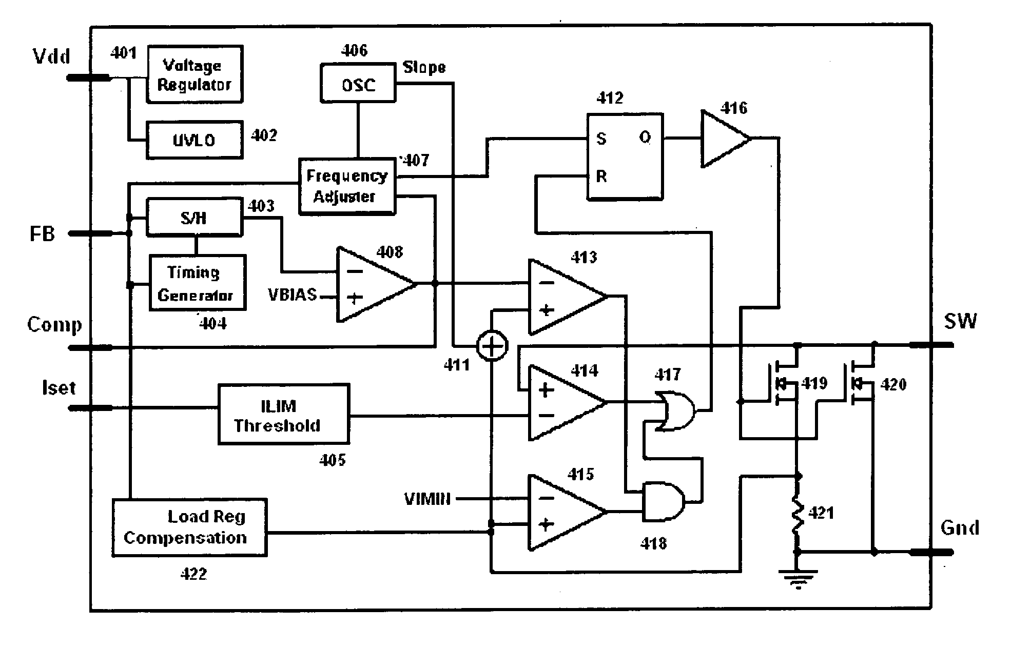 System and method for a primary feedback switched mode power supply