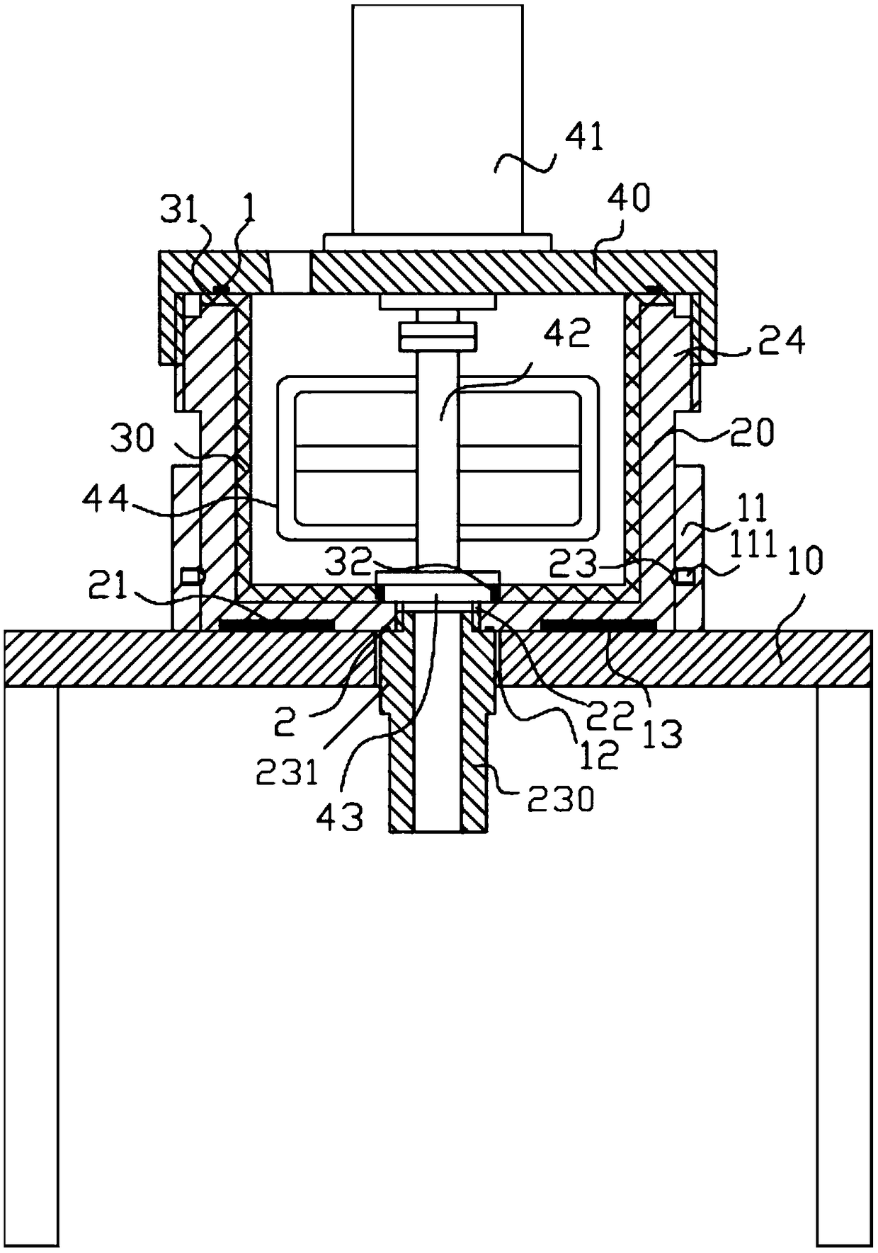 A simple food mixing mechanism