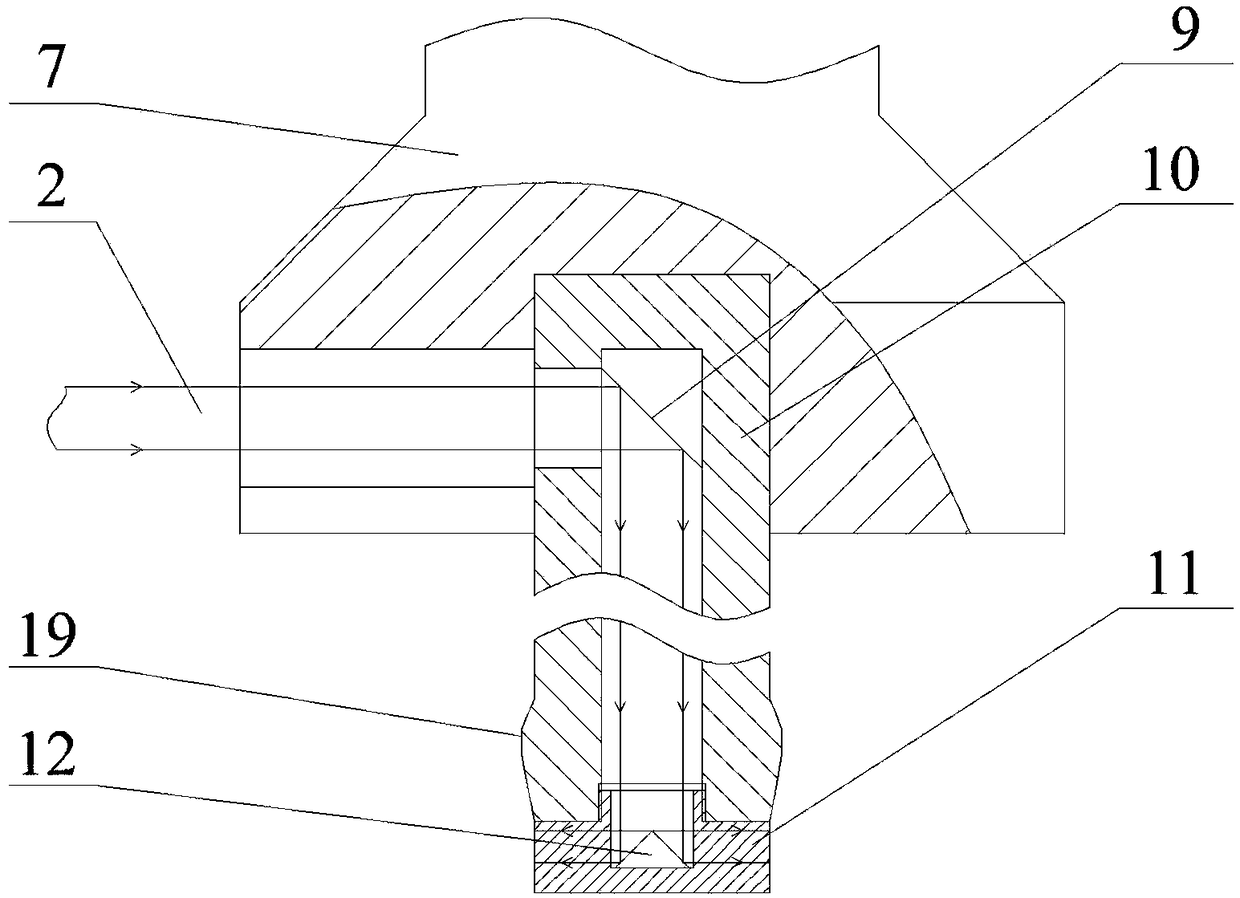 Pore wall laser peening compound expansion strengthening device and method thereof