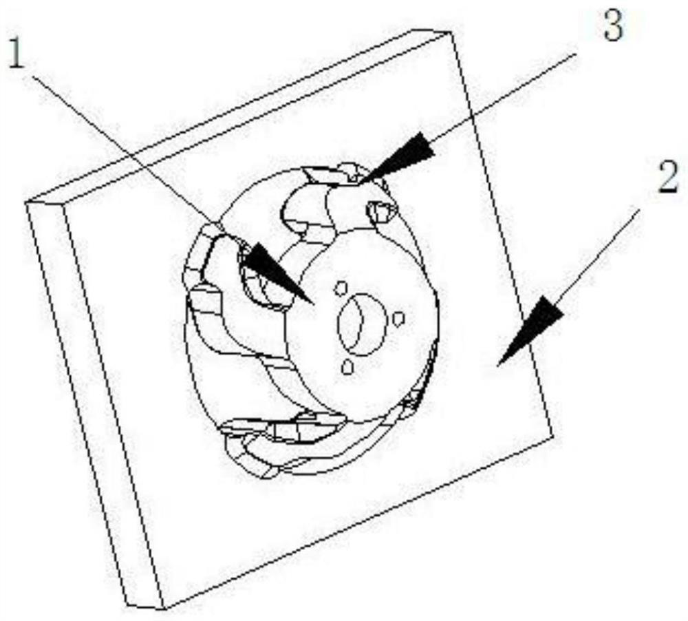 A rubber shock absorber for hard disk vibration reduction