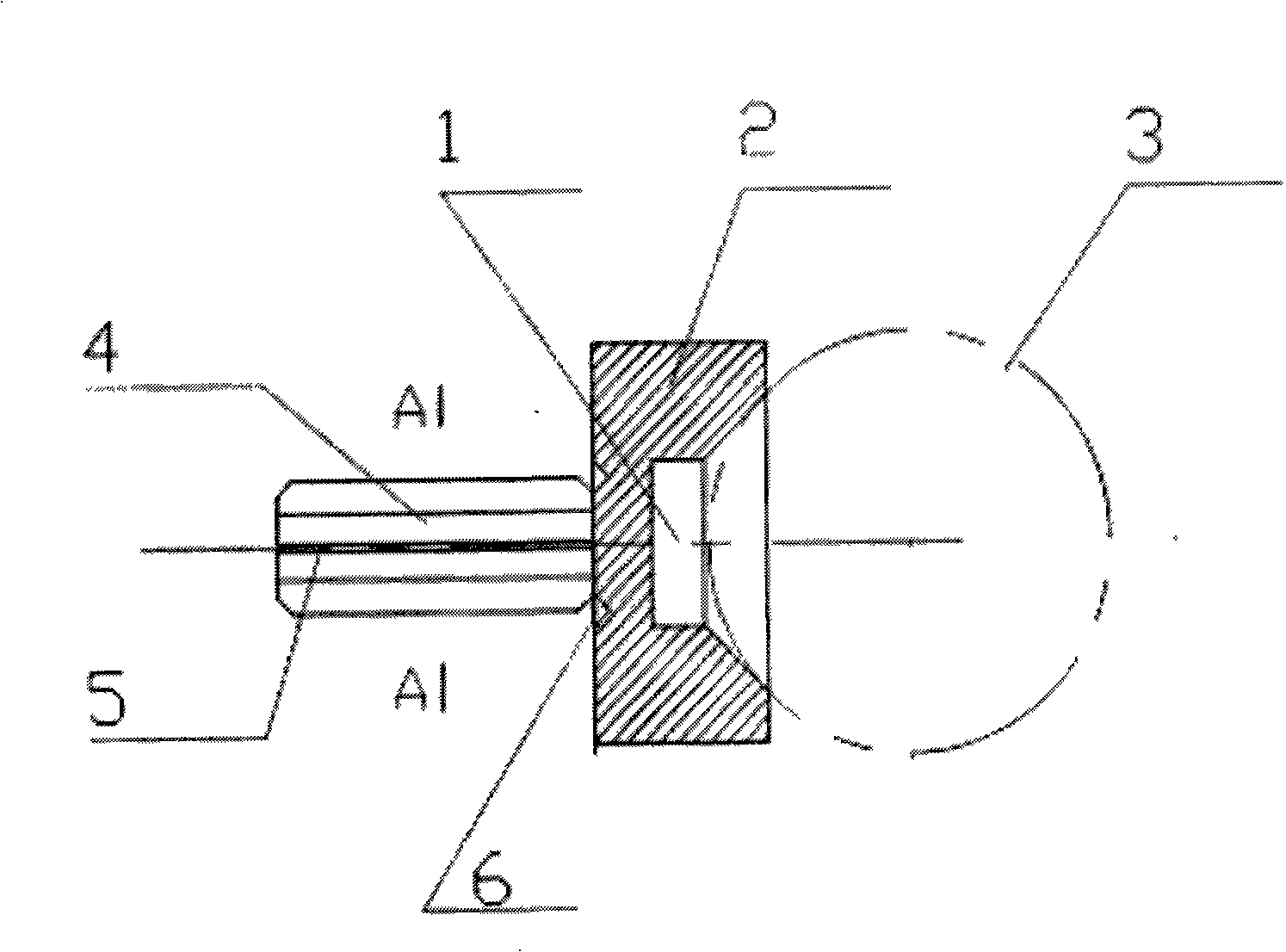 Self-centering target ball mounting stand for small bore diameter