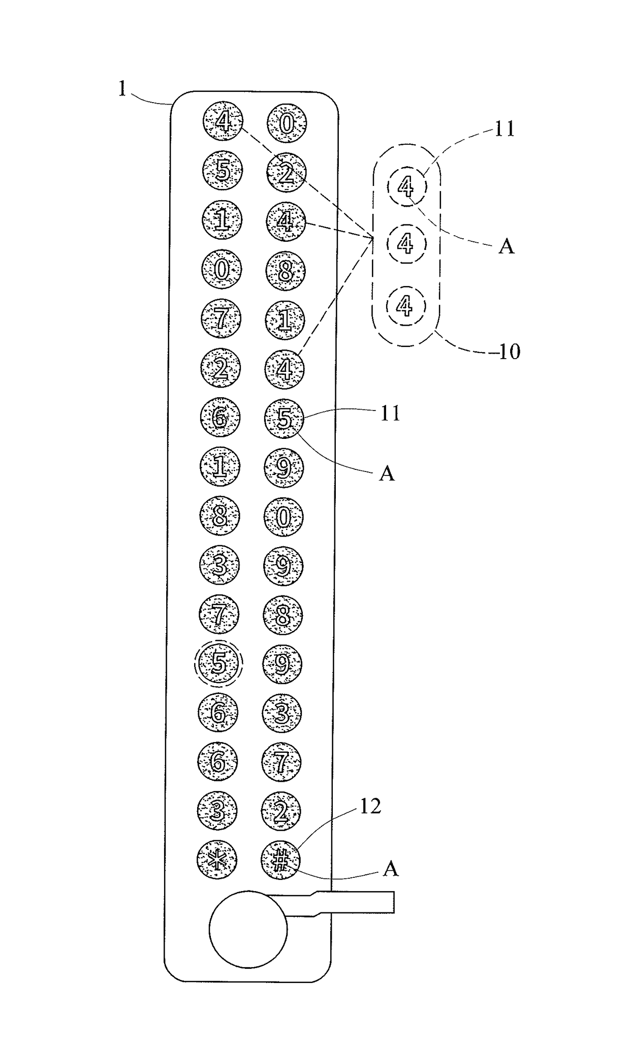 Input device with dynamic display function