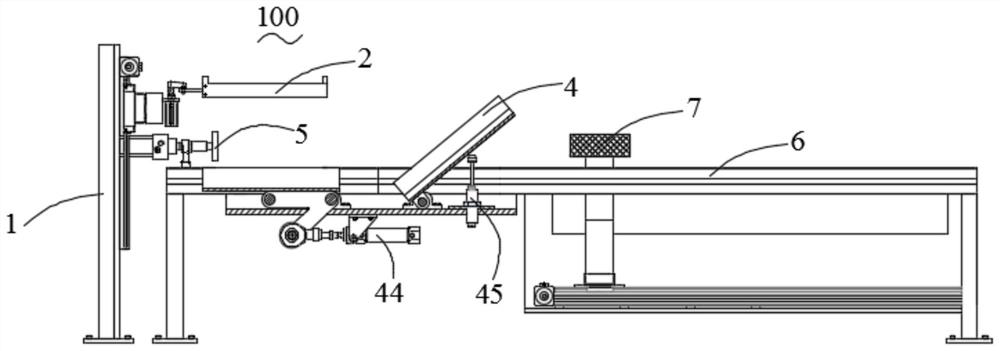 Yarn bobbin automatic stacking and collecting device