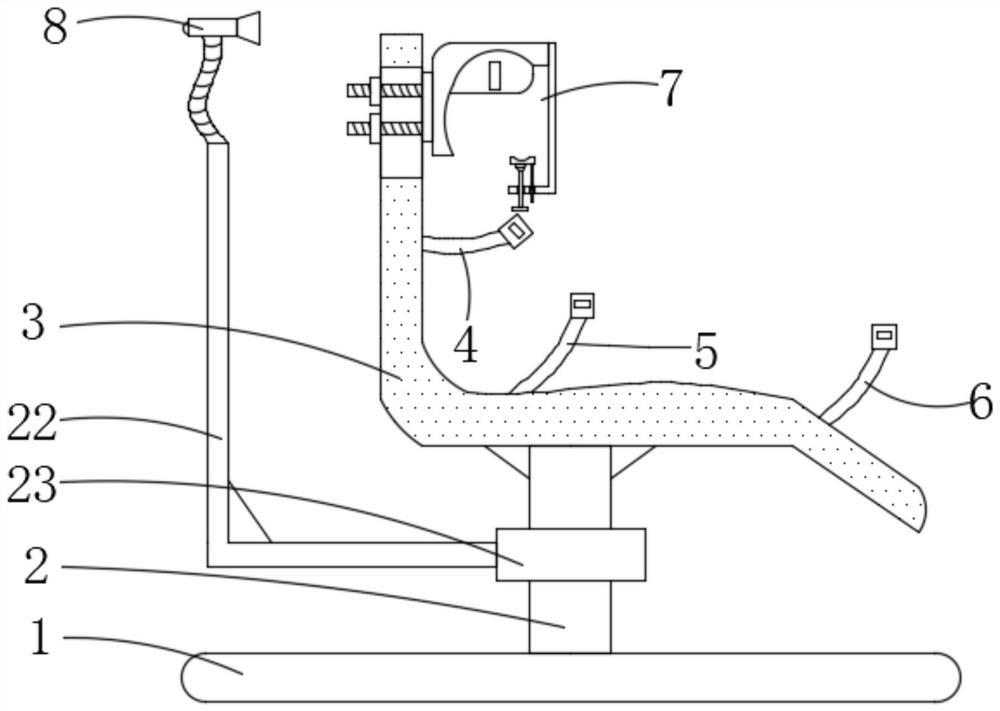 Mobile clinical examination device for otolaryngology department