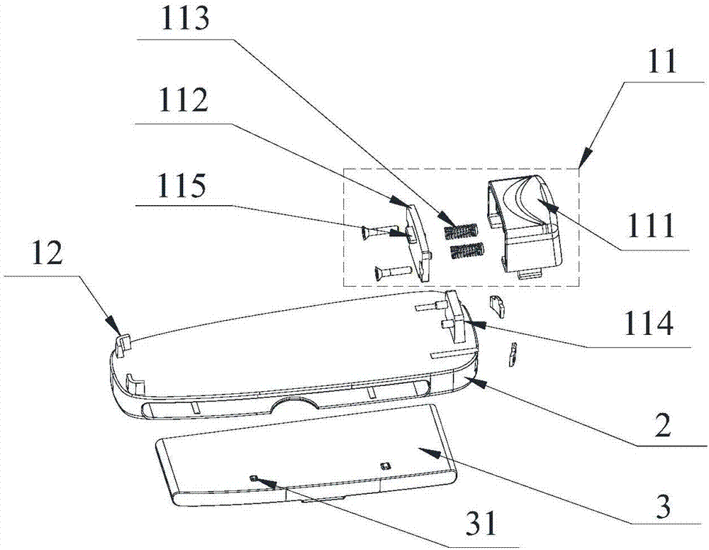 Band-aid bearing component and wound treatment device