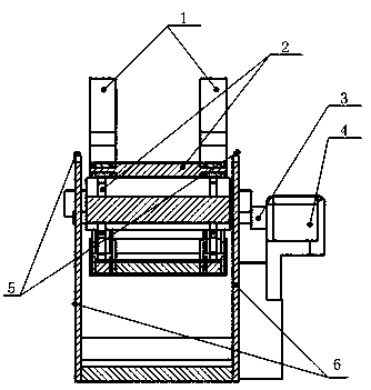 Automatic detection device of tooth face precision of gear shaft