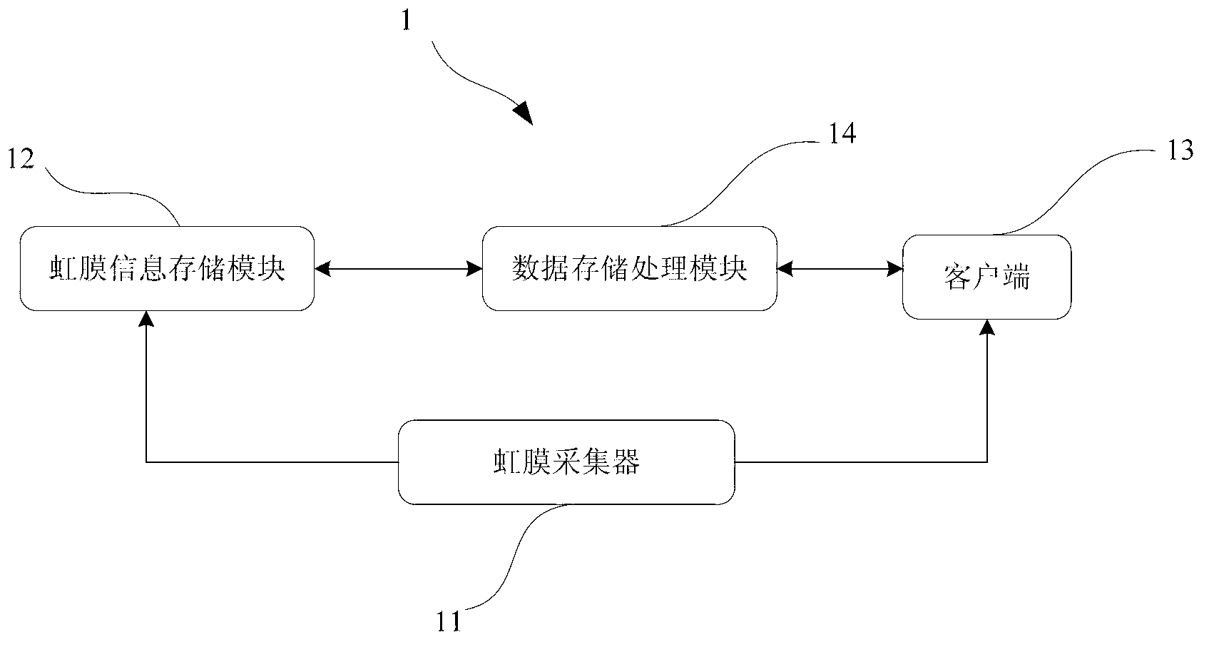 Method and system for protecting data based on iris identification