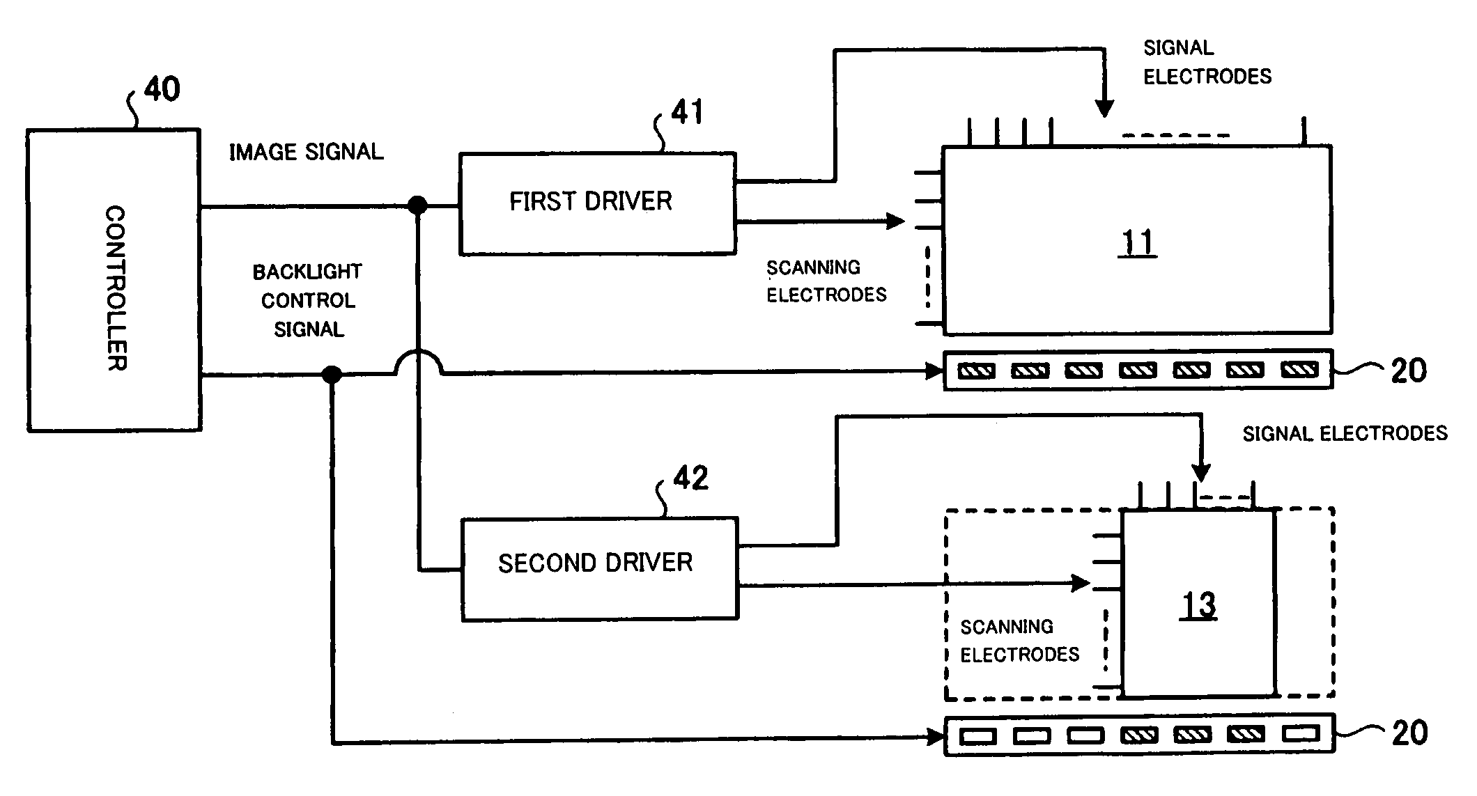 Double-sided liquid crystal display device