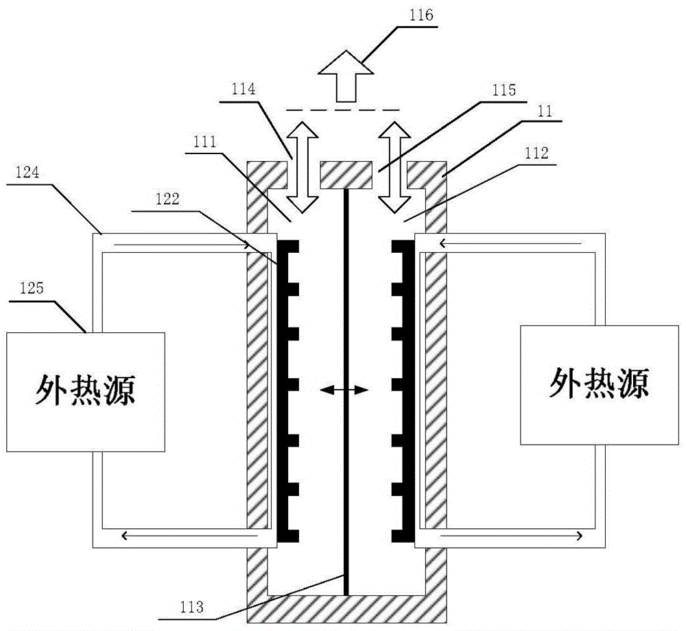 Synthetic thermal jet exciter for removing damp/frost/ice and application thereof