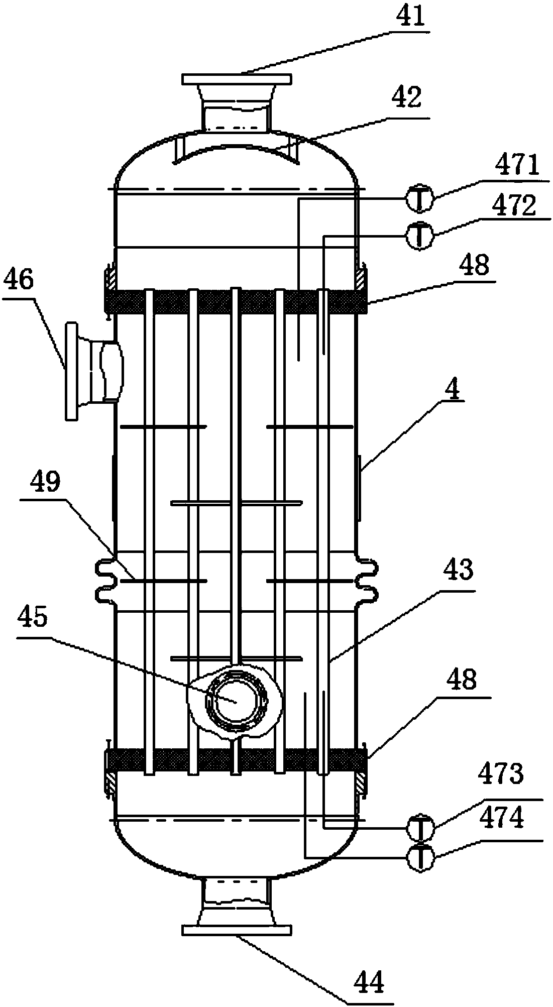 Temperature-controlled and safe catalytic oxidation VOCs treatment reactor