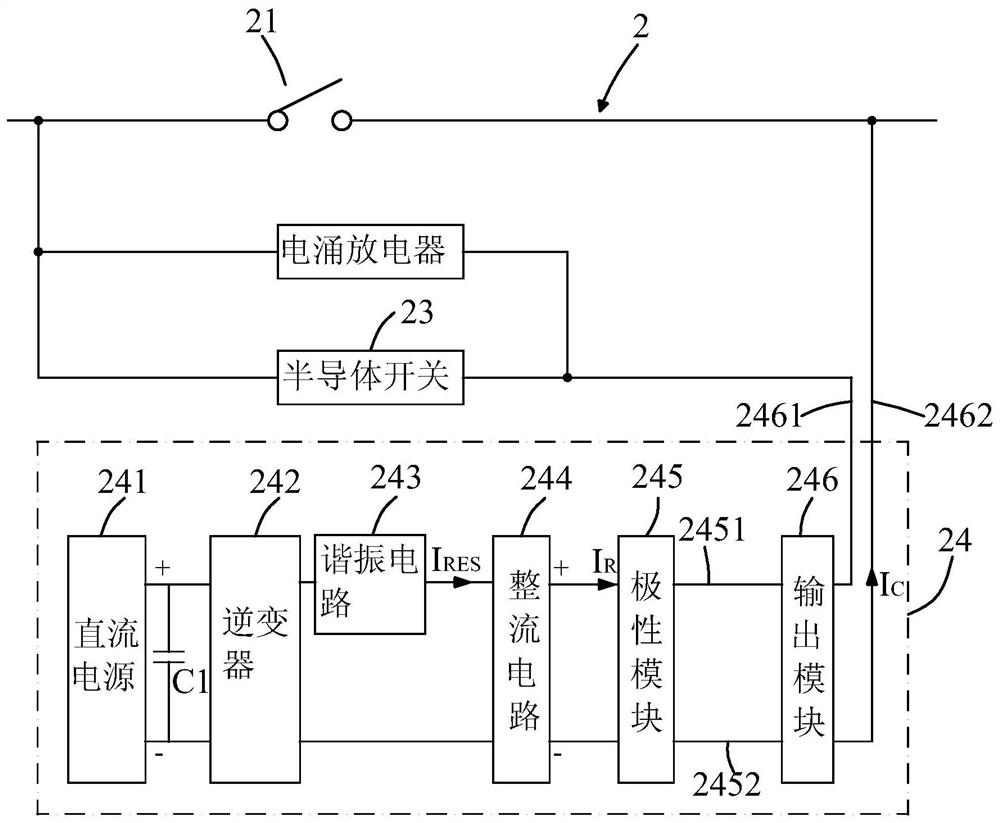 Hybrid DC circuit breaker