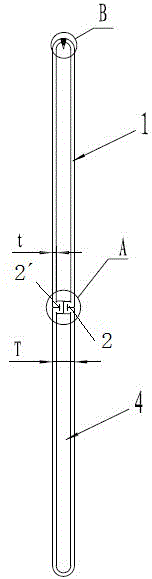 Bidirectional-folding sextuple-pipe-wall reinforced radiating pipe