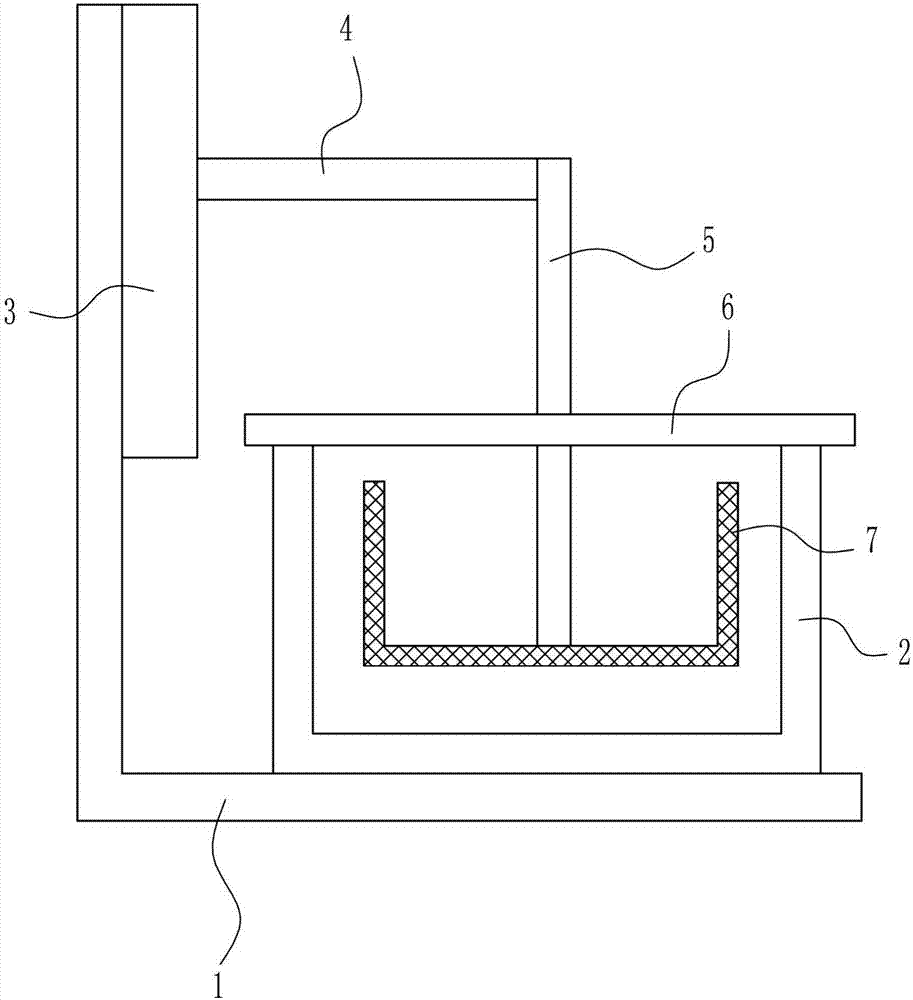 Iron palm degreasing device for brake pad manufacturing