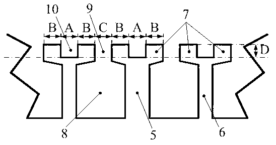 Fault tolerance type permanent magnetic vernier motor