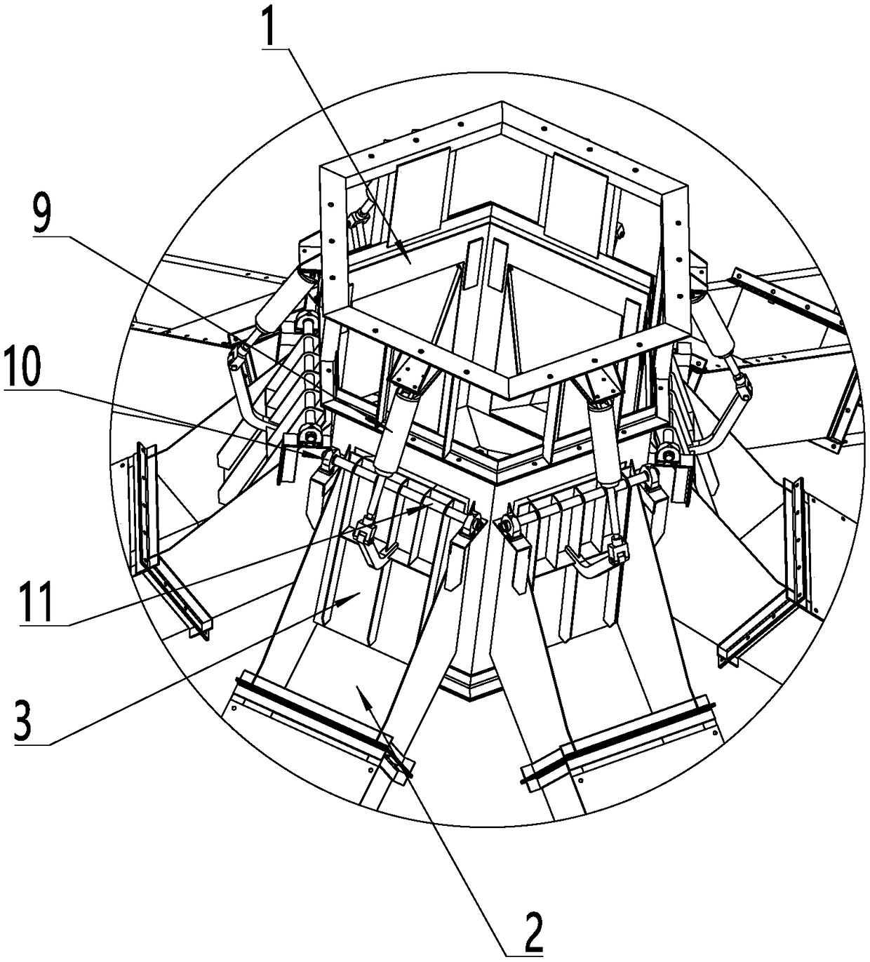 Grain feeding and distributing conveying device and control system thereof