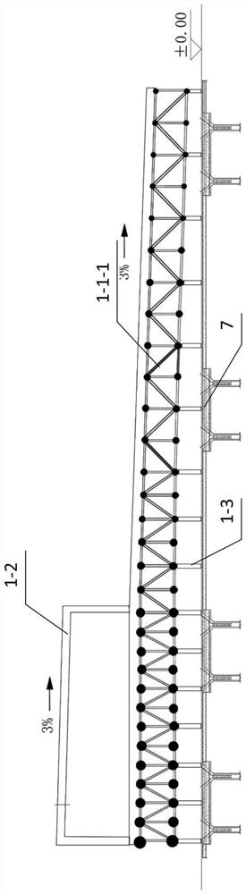 Construction method of overall synchronous jacking up of large-span combined super-heavy eccentric slope angle steel structure