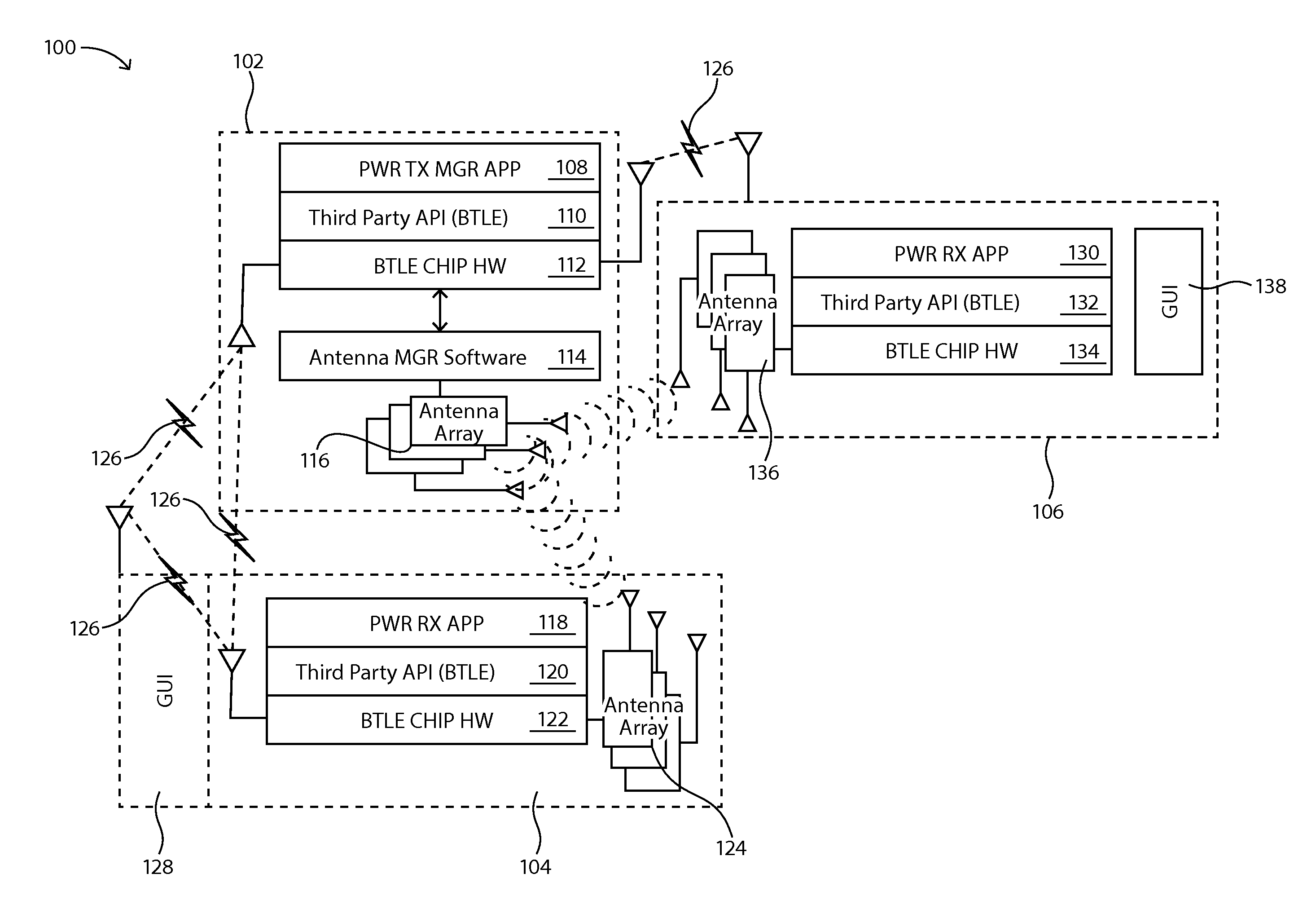 Systems and methods for wireless transmission of power