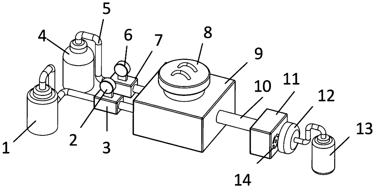 Experimental animal anesthetizing and killing device and use method thereof