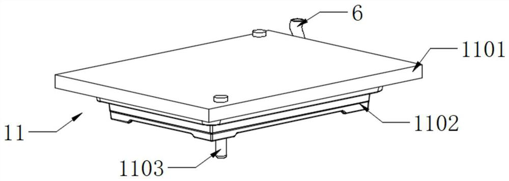 High-efficiency production mold and production method of high imitation wood barbecue tray