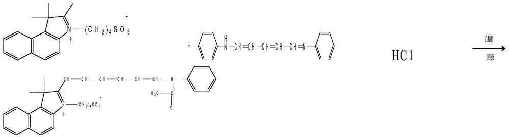 Industrialized synthesis method of medicinal indocyanine green