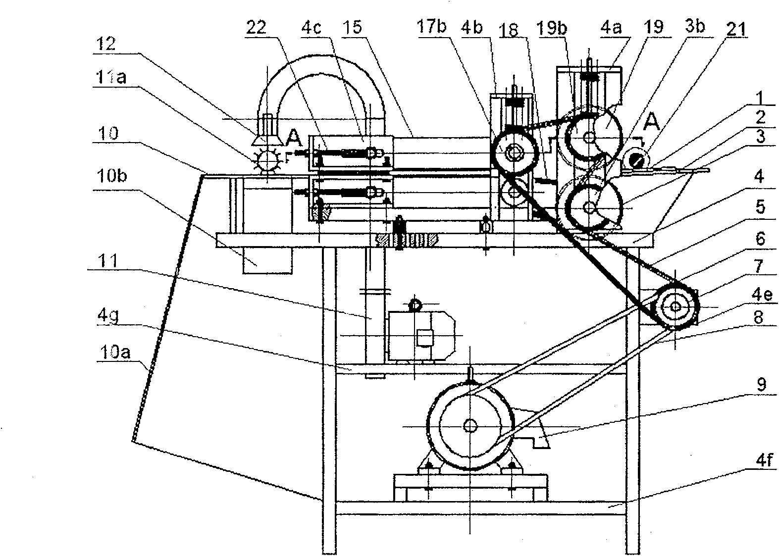 Method and apparatus for separating straw haulm