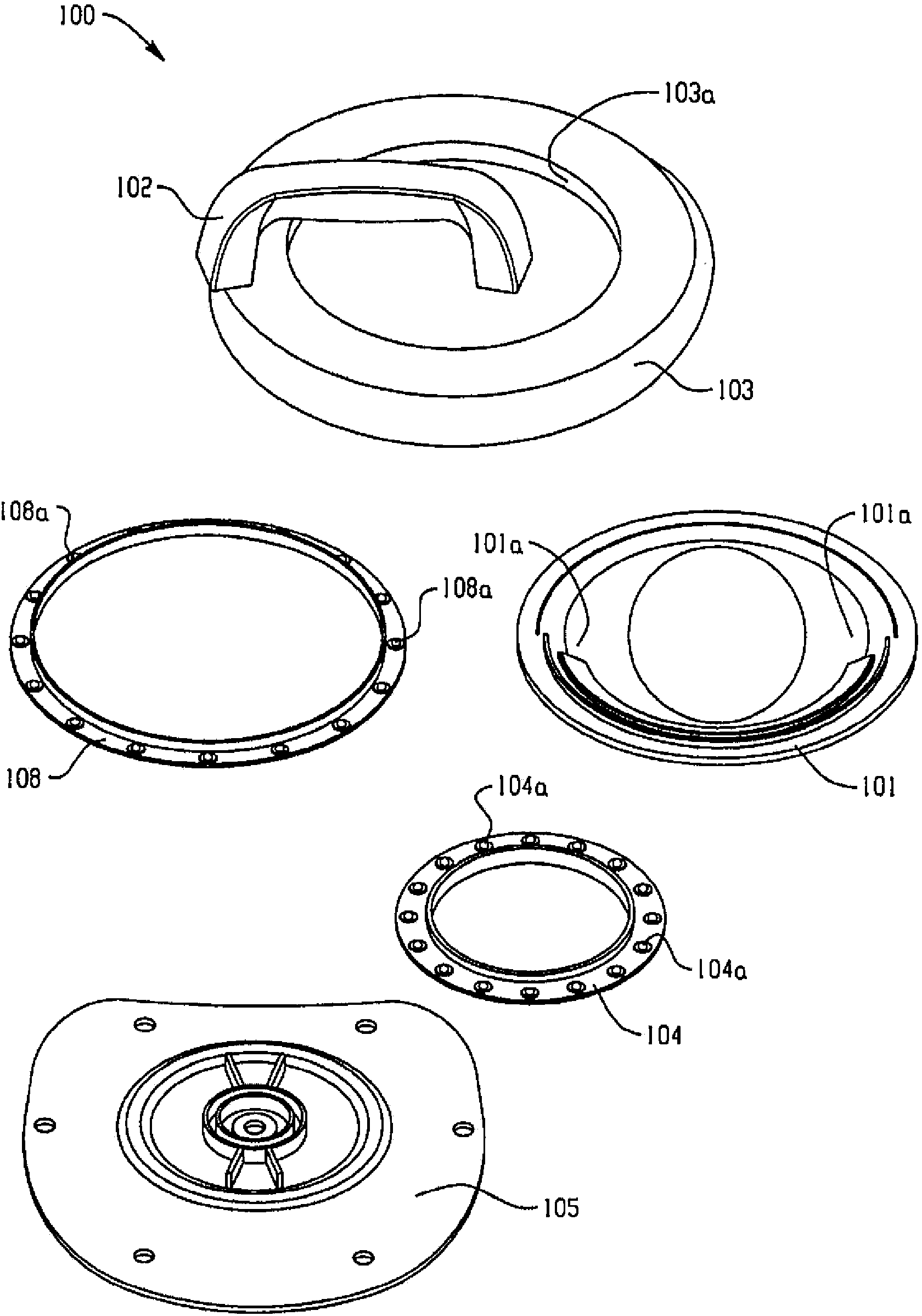 Travel cover with a swivel handle