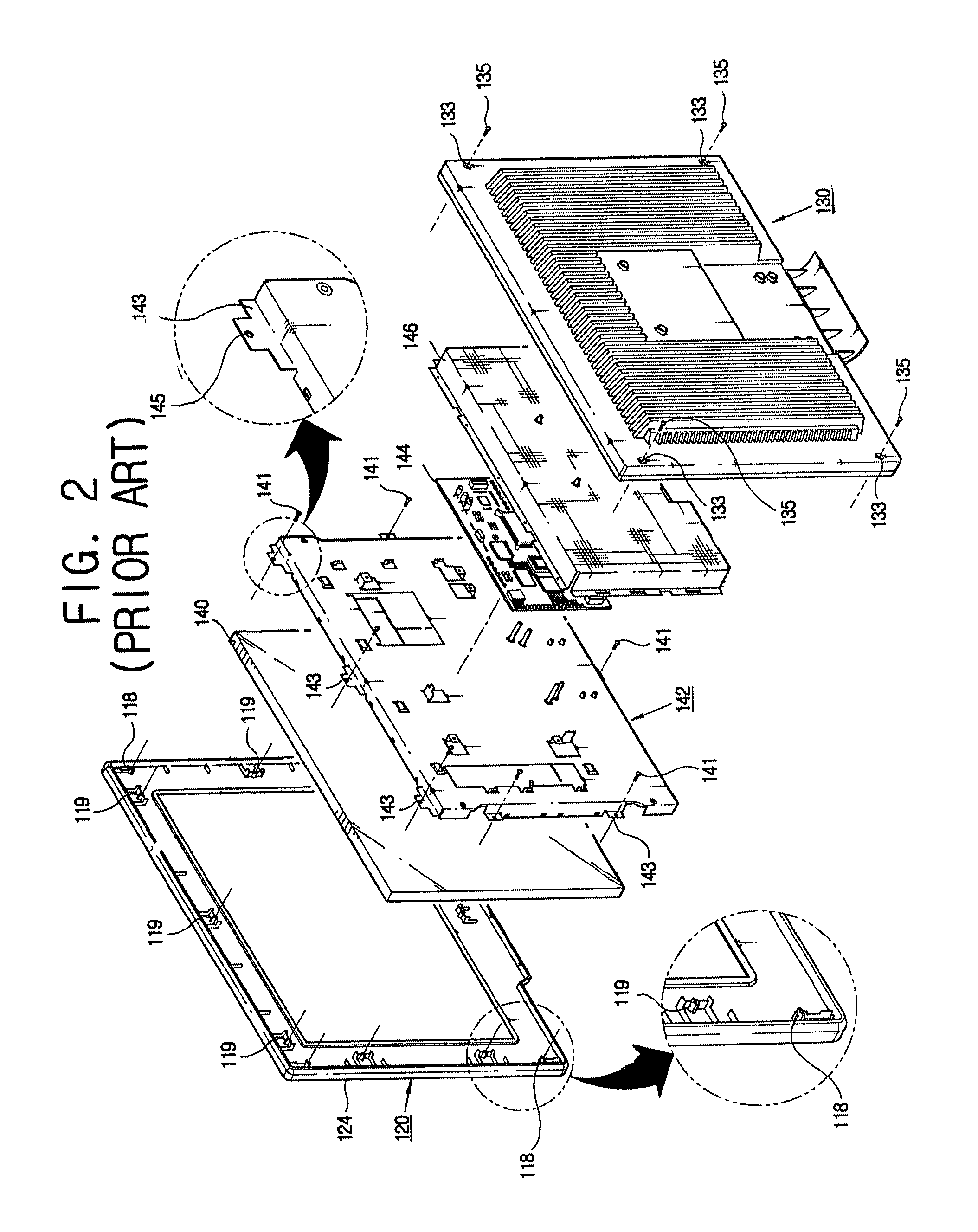 Thin display apparatus