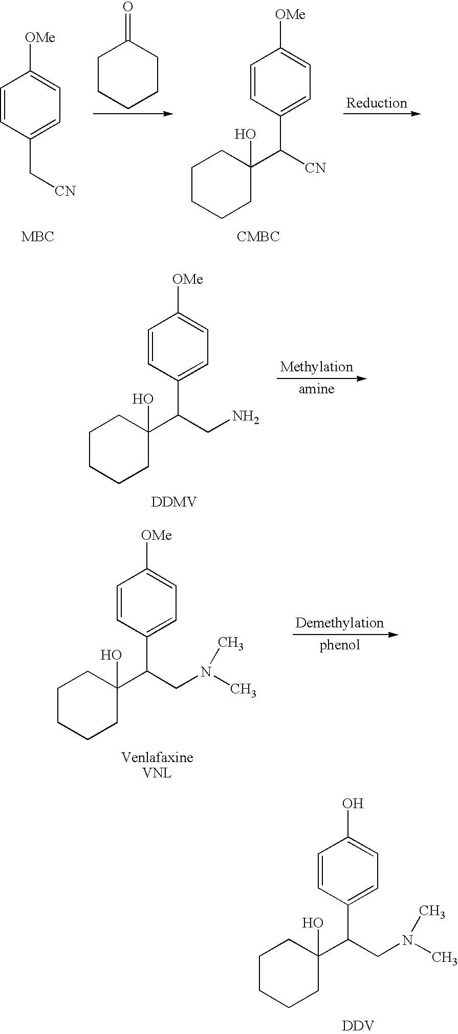 Substantially pure O-desmethylvenlafaxine and processes for preparing it