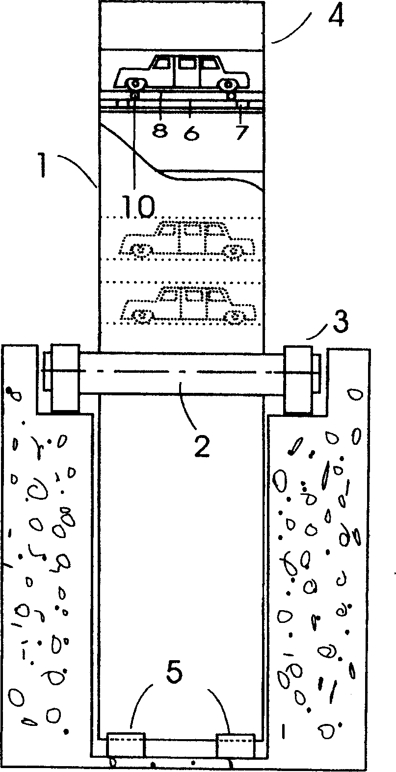 Rotating type stereo carport