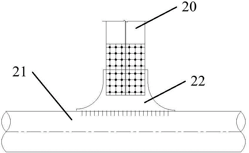 Calculating method for fatigue damage coefficient of steel pipe-encased concrete tube-gusset joint