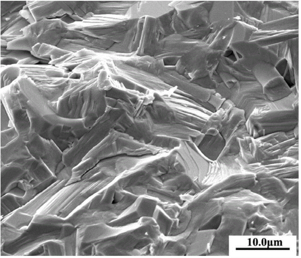 Piezoelectric ceramic material in bismuth laminar composite structure and preparation method of piezoelectric ceramic material
