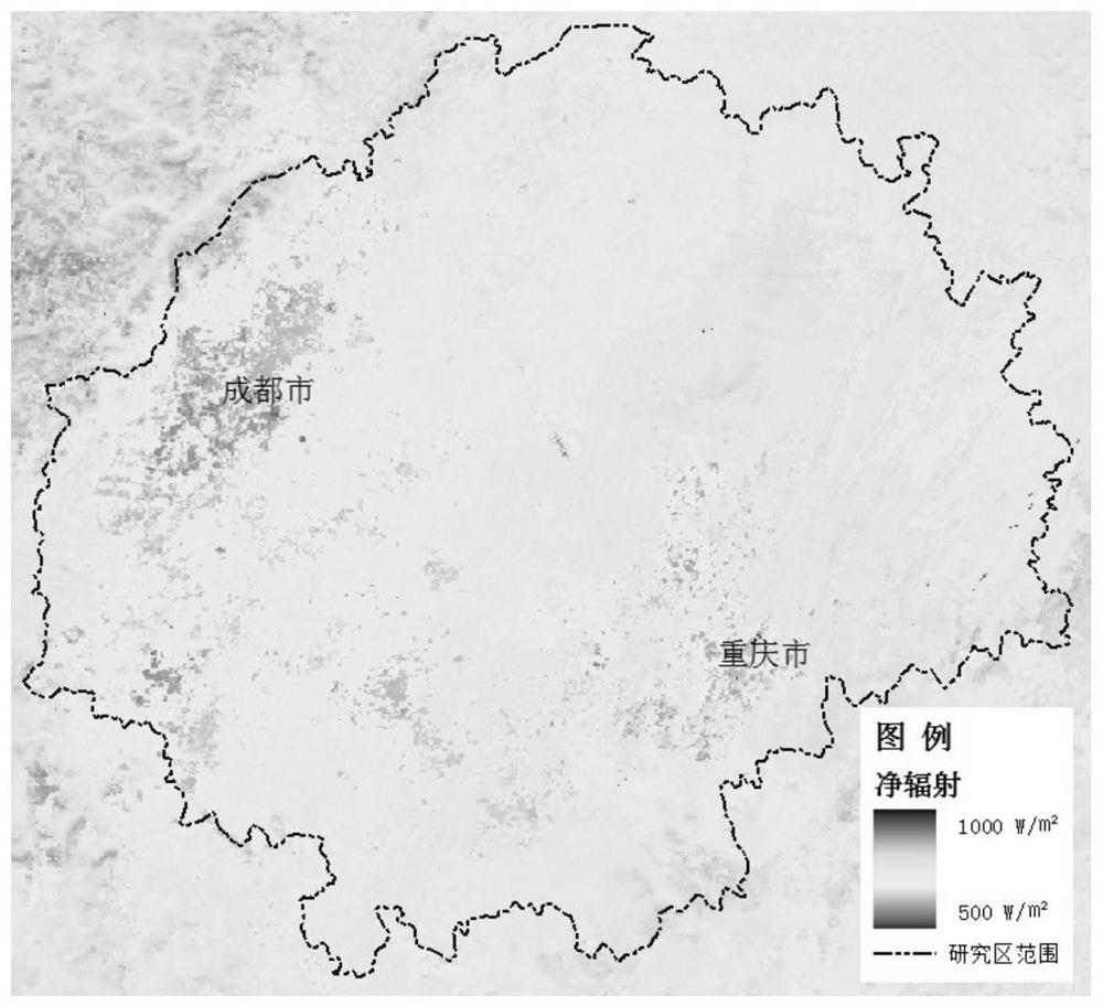 Regional evapotranspiration calculation method based on remote sensing