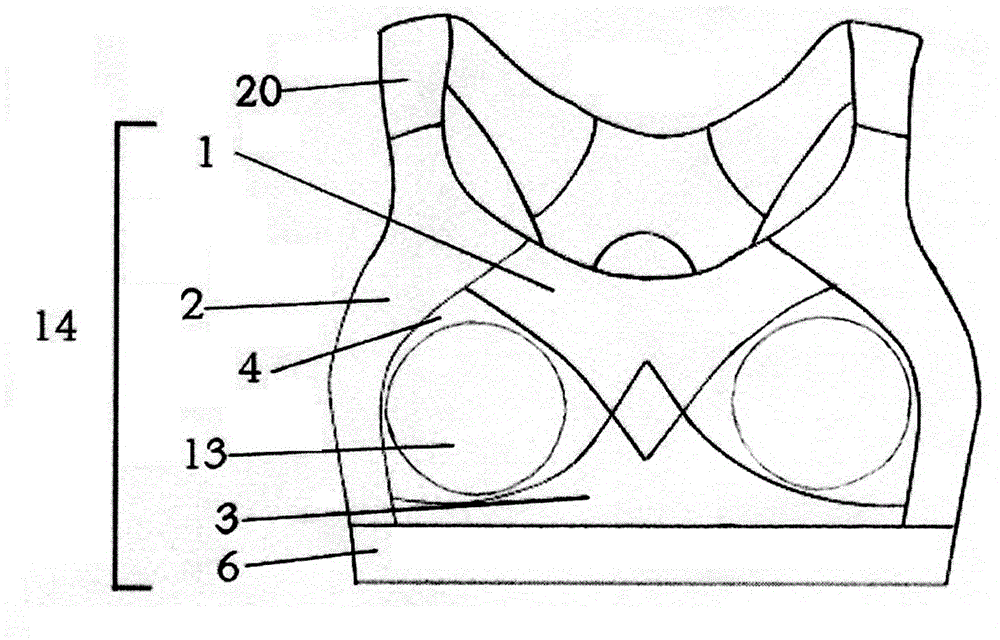 X-shaped structure sports underwear