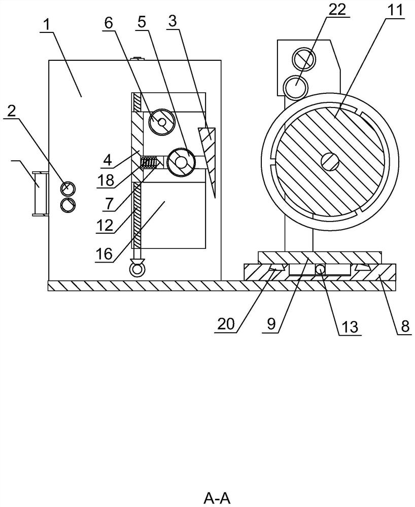 Steel strand tightening and taking-up device
