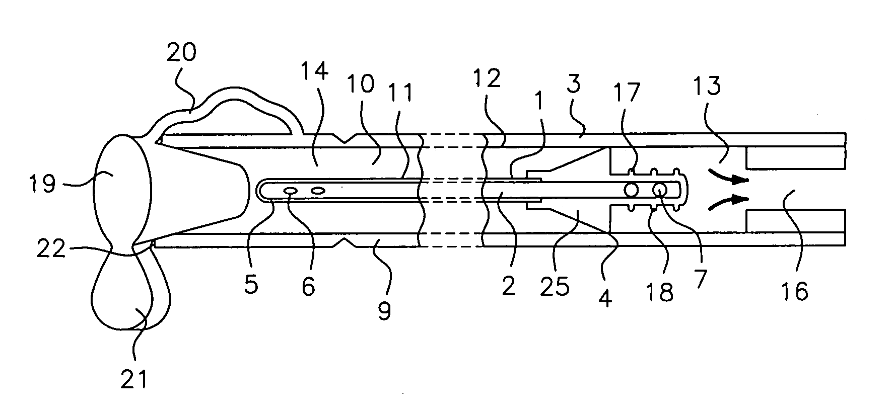 Urinary catheter assembly allowing for non-contaminated insertion of the catheter into a urinary canal